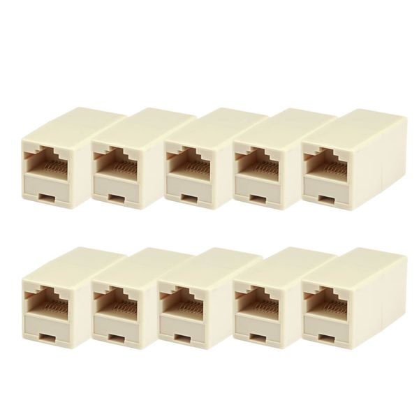 Set Of 10 Telephone RJ11 Modular Adapters