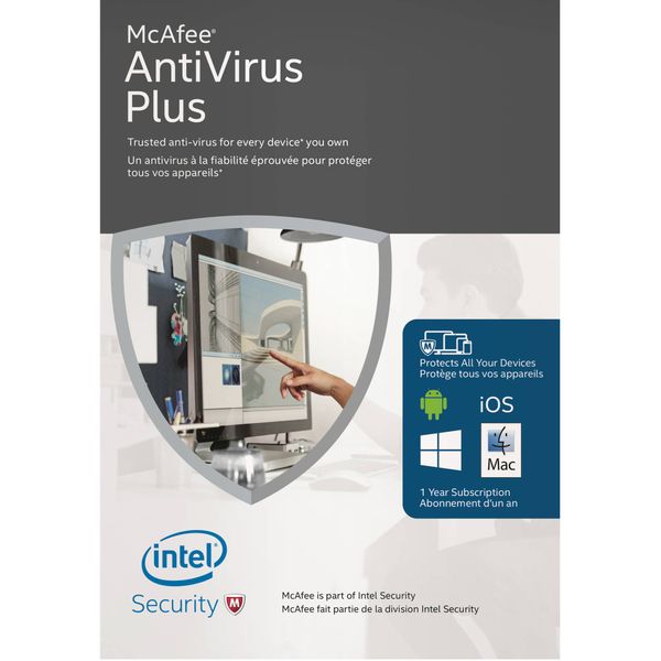 Intel Security McAfee AntiVirus Plus - PC's, Tablets &amp; Mobile phones