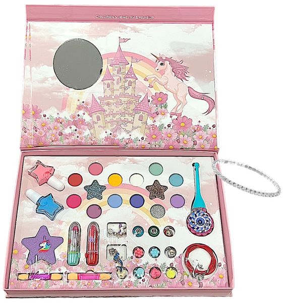Sparkle and Shine: With Our 2-in- 1Children's Jewellery and Makeup Set!