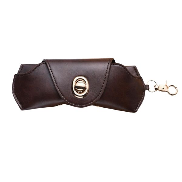 Vintage Leather Sunglasses Case, Portable Protective Case for Glasses