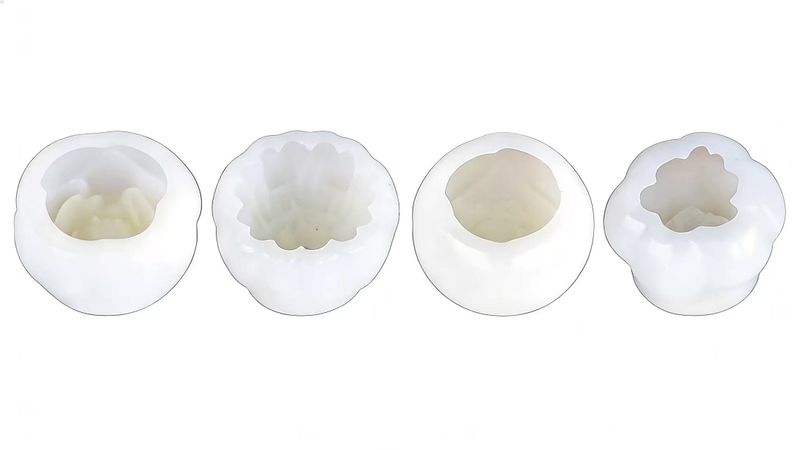 White Food Grade Silicone Flower Pastry Pan