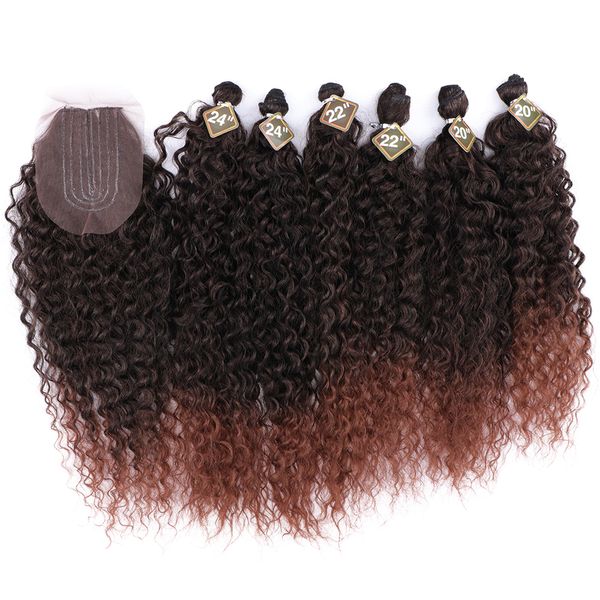 Magic All In One Pack Synthetic Hair Bundles With Closure New Lexi T1B30#