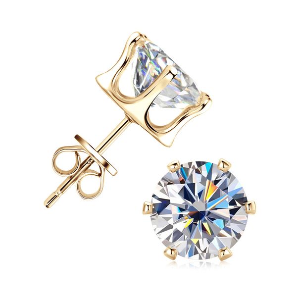 ZELTRYN High-End S925 Sterling Silver Moissanite Stud Earrings