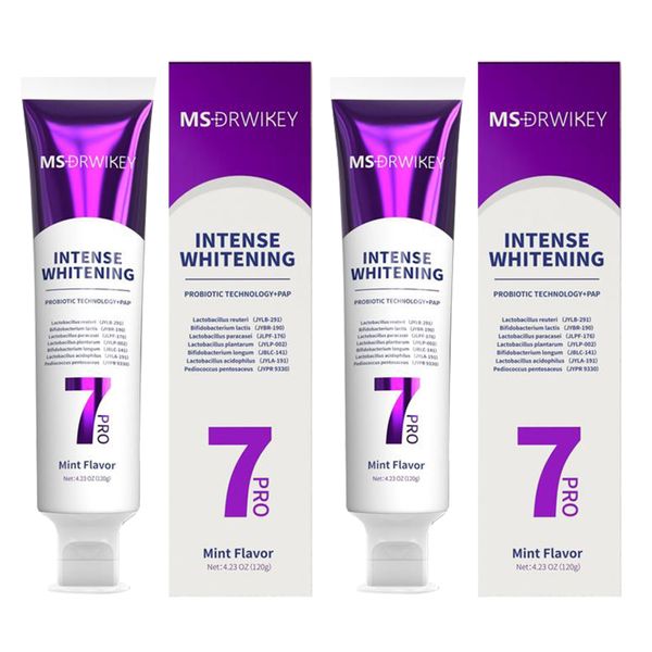 7 Pro Whitening Toothpaste With 7 Probiotics - Intense Whitening Formula