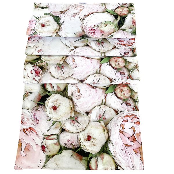 I Love it Here - Peony pink Table Runner