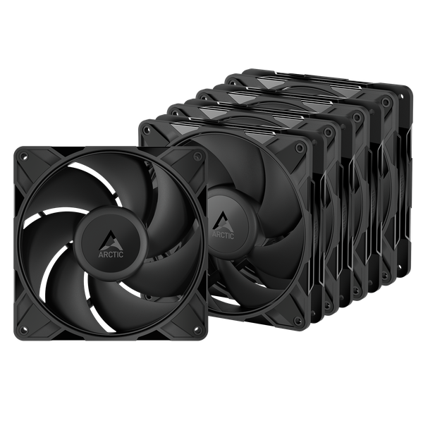 ARCTIC P14 Pro PST 140mm 2500RPM 5 Pack Black Case Fans
