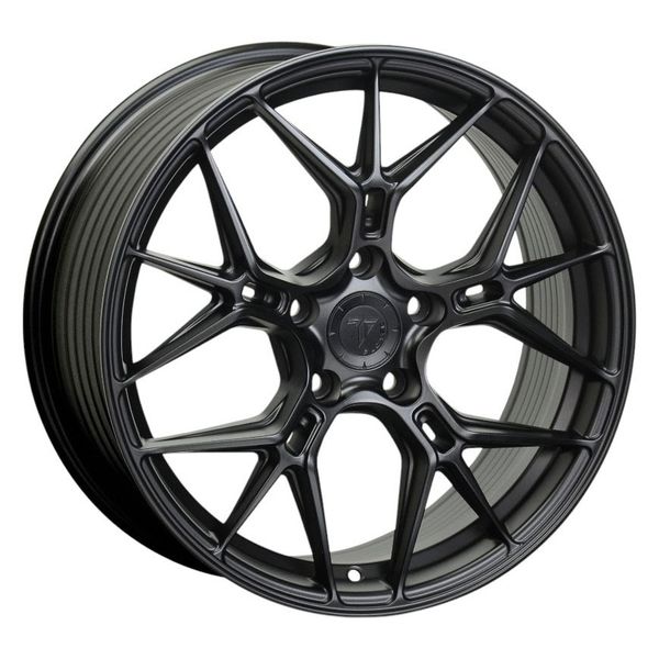 18" Rim Flotec F125H01 5/112 &amp; 5/114 Alloy Mag Wheels Matt Black-Set of 4