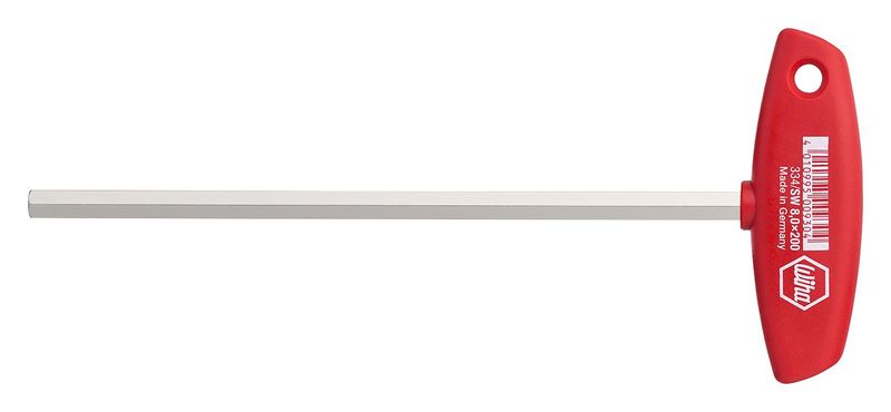 Wiha (00915) Hex Key, 4 mm, 0.16 ", T Handle, 350 mm