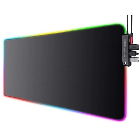en cualquier momento diversión Condensar RGB Gaming Mouse Pad with 4 USB ports - Black | Buy Online in South Africa  | takealot.com