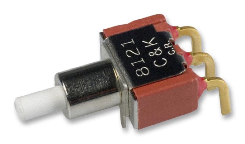 C&amp;K Components (8121SD9AGE) Pushbutton Switch, 8020, SPDT, On-(On), Plunger