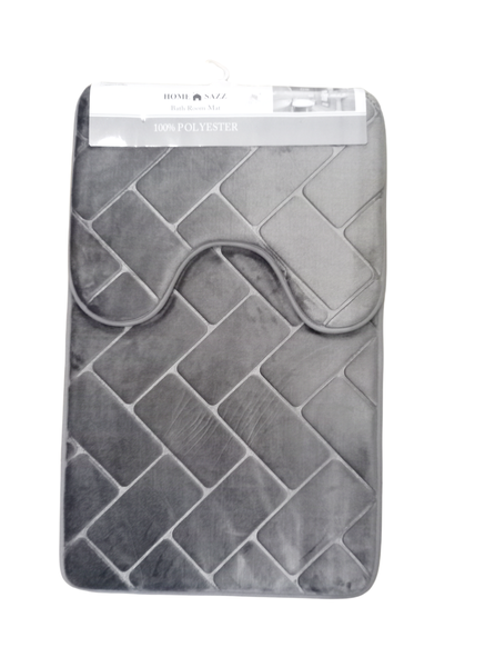 Home Sazz - 2 Piece Memory Bathroom Mat G