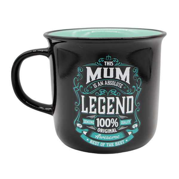 Legends Mug - Mum - 100% Legend - Turquoise
