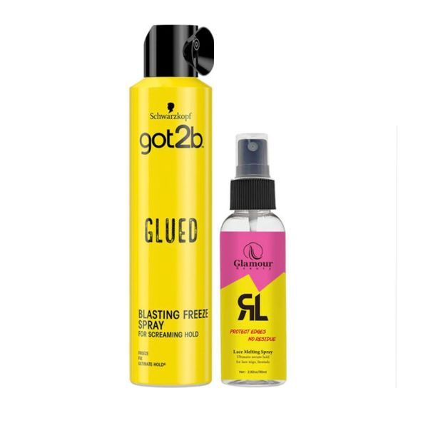 Got2B Glued Freeze Blasting Spray 300ml &amp; Glamour Lace Melting Spray 80ml