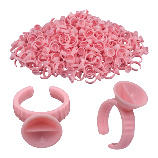 500 Piece Disposable Lash Glue Rings