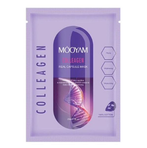 Mooyam Collagen Plump Brightening Moisturizing Real Capsule Face Mask 25ml