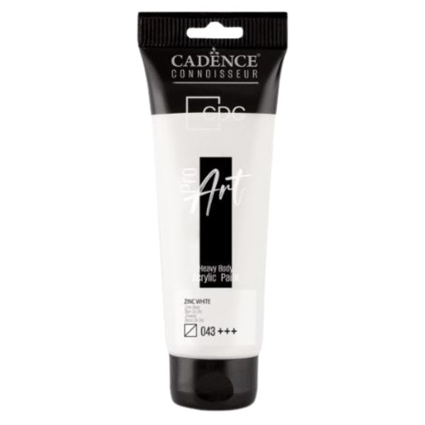 Cadence Pro Heavy Body Acrylic 120ml Zinc White