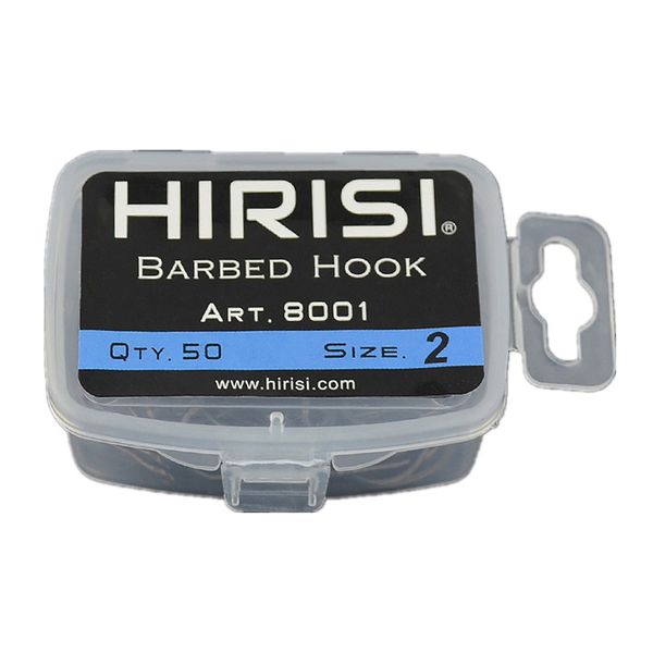 Hirisi Fishing Hooks With Eye Design Made By Carbon Steel 8001 4
