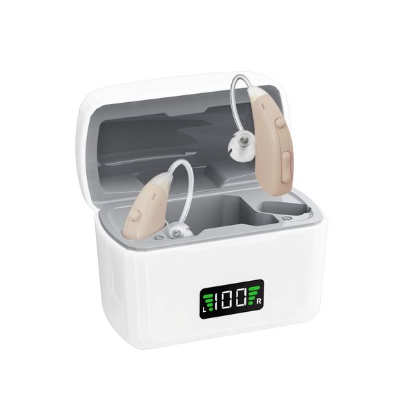 Sound Amplifier for Elderly with Charging Case, Smart Noise Reduction