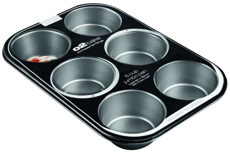 O2 Bake 6 Cup Giant Muffin Pan