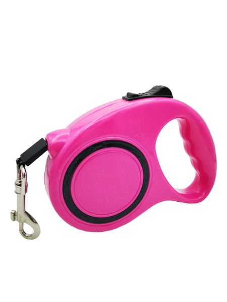 Retractable Pet Leash Pink 5m