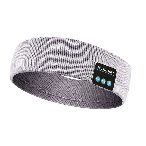 Bluetooth 5.0 Wireless Headphones Knit Headband for Sleep, Workout&amp;Running