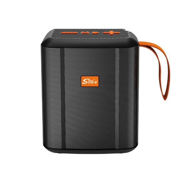 ZQS819 Solar-Powered Portable Outdoor Bluetooth Speakers - Black