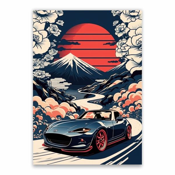 Miata Japan Decorative Poster - A1