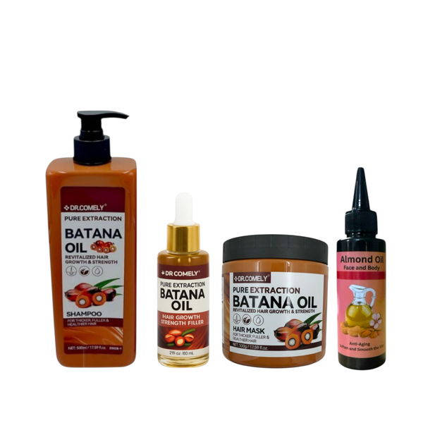 Almond Oil Combo With Batana Oil, Shampoo and Mask