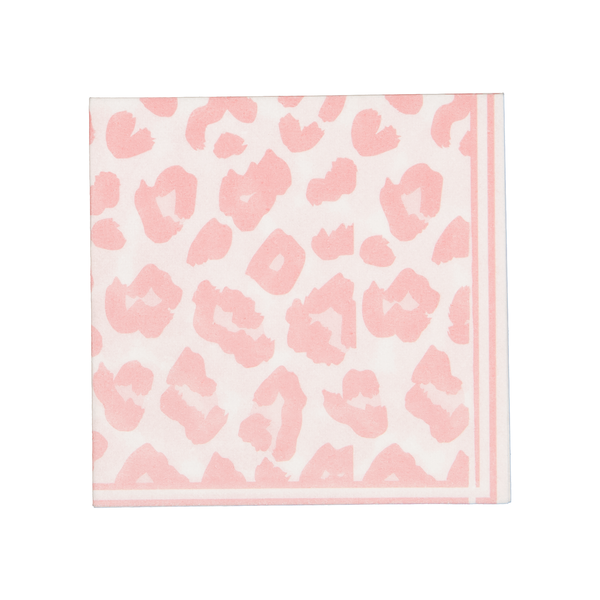 Tavola -Leopard Paper Napkin-Pack of 25(Closed:20cm x 20cm/Open:40cm x40cm)