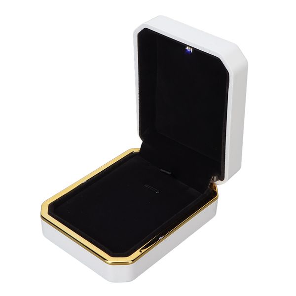 Elegant LED Jewelry Box - Gift Ready, Easy Clean, White