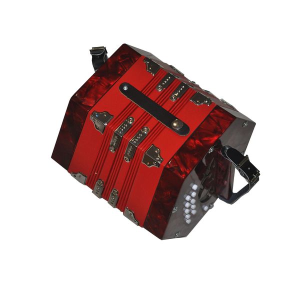 Concertina 2 Bar 20 Notes Red