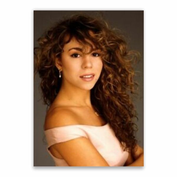 Mariah Carey Curly Hair Poster - A1