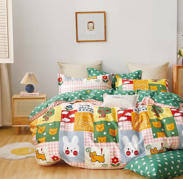 Linen Boutique - Kids Cotton Duvet Cover 3 PieceSet - Cool