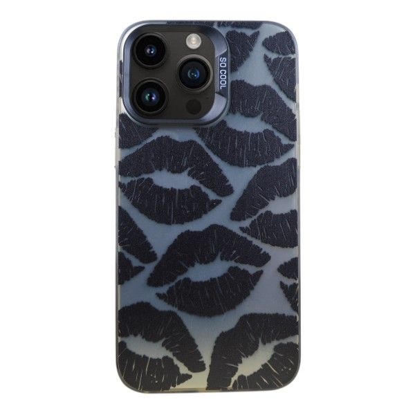 Lipstick Print Phone Case Compatible With IPH 14 Pro Max - Silver