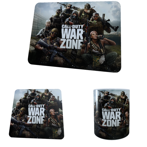 Call of Duty - Warzone Background - Coffee Mug, Coaster, and Mouse Pad
