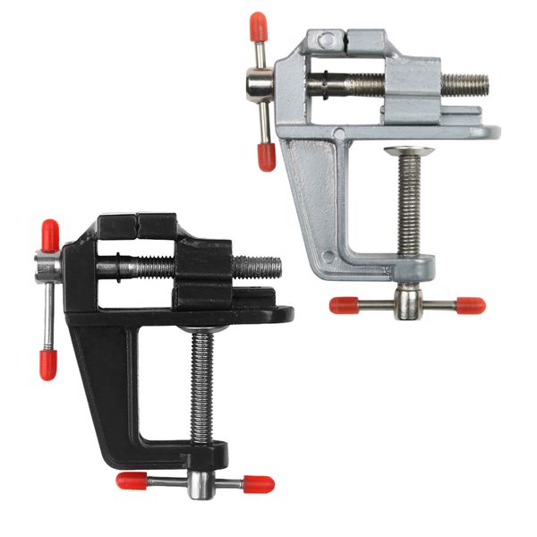 Tool DIY Aluminum Alloy Mini Table Bench Vise Clamp set of 2 (9.3 cm)