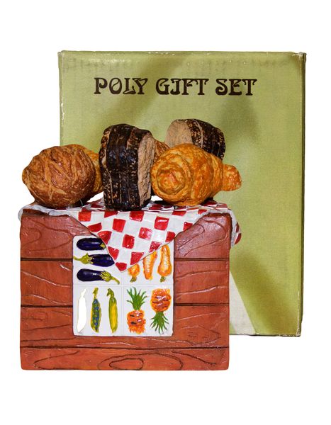 Fino PF469 6 Piece Bread Box Cocktail Fork Set with Box