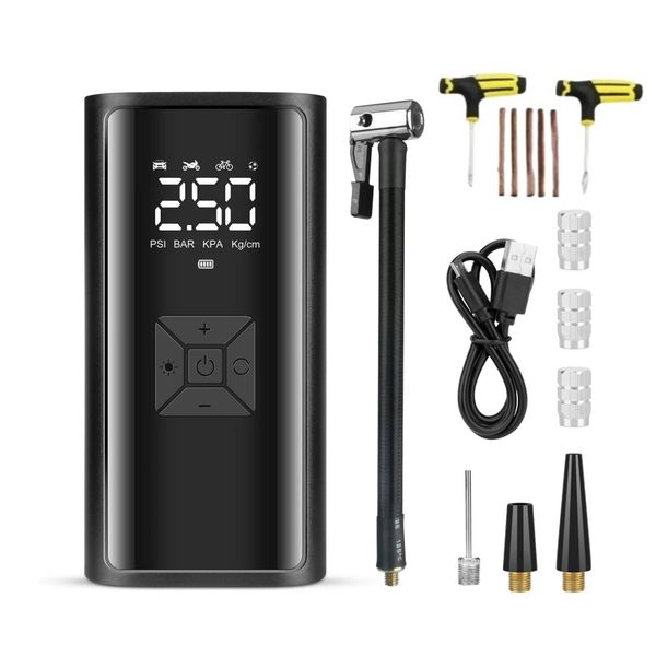 Portable Tire Inflator - Wireless Air Pump with LCD Digital Display