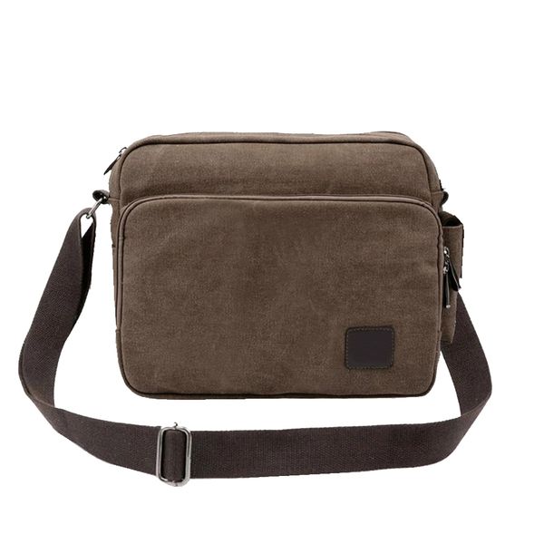 Vintage Style Multifunction Canvas Messenger Crossbody Bag