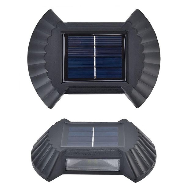Double Head Solar Powered Wall White Light 2Pcs- SD