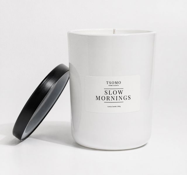 TSOMO HOME SCENTS Slow Mornings Luxury Scented Soy Coconut Candle 300ml