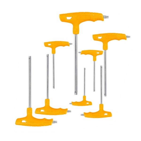 Ingco - Torx Allen Key Wrench Set (T-Handle) - 8Pce