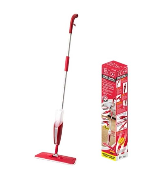 LiAo Adjustable Cleaner Flat Microfiber Easy Cleaning Foor Water Spray Mop
