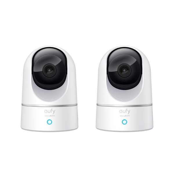 Eufy Indoor Security Camera E220 2K Pan &amp; Tilt (Human &amp; Pet AI) - Bundle