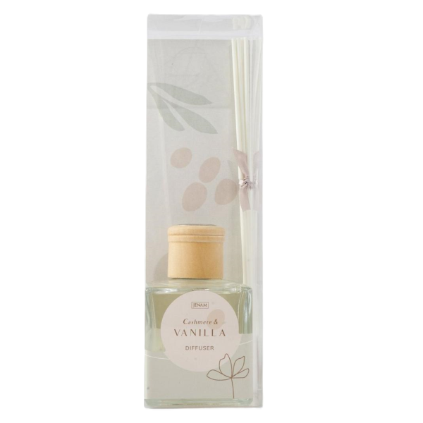 Kitro Taupe Glass Vanilla Scented Diffuser 200 ml
