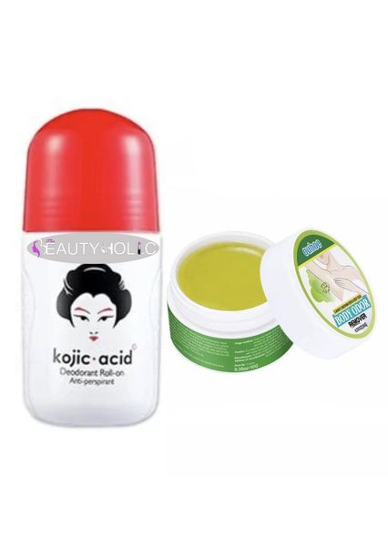 Kojic Acid Deodorant Roll On &amp; Body Odour Remover Ointment