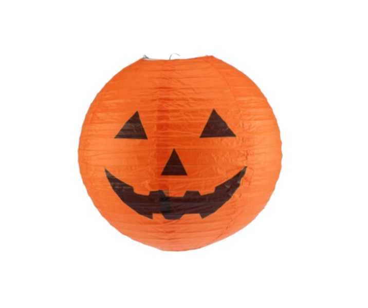 Halloween Pumpkin Paper Lantern x4