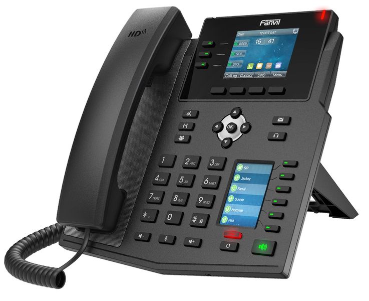 Fanvil 12SIP Gigabit Colour Screen PoE VoIP Phone | X4U