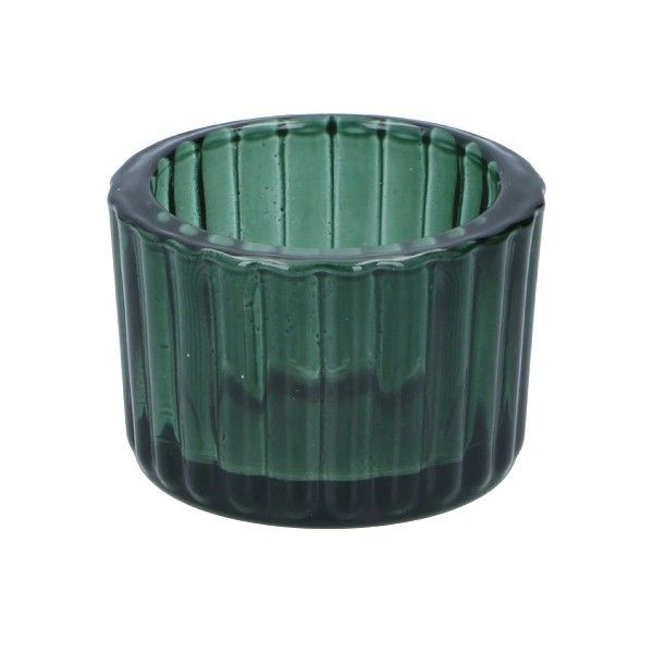 Ribbed Decorative Mini Glass Candle Cups