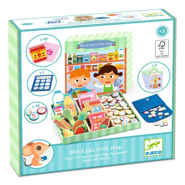 Djeco Pretend Play - Mia &amp; Léo Little Shop